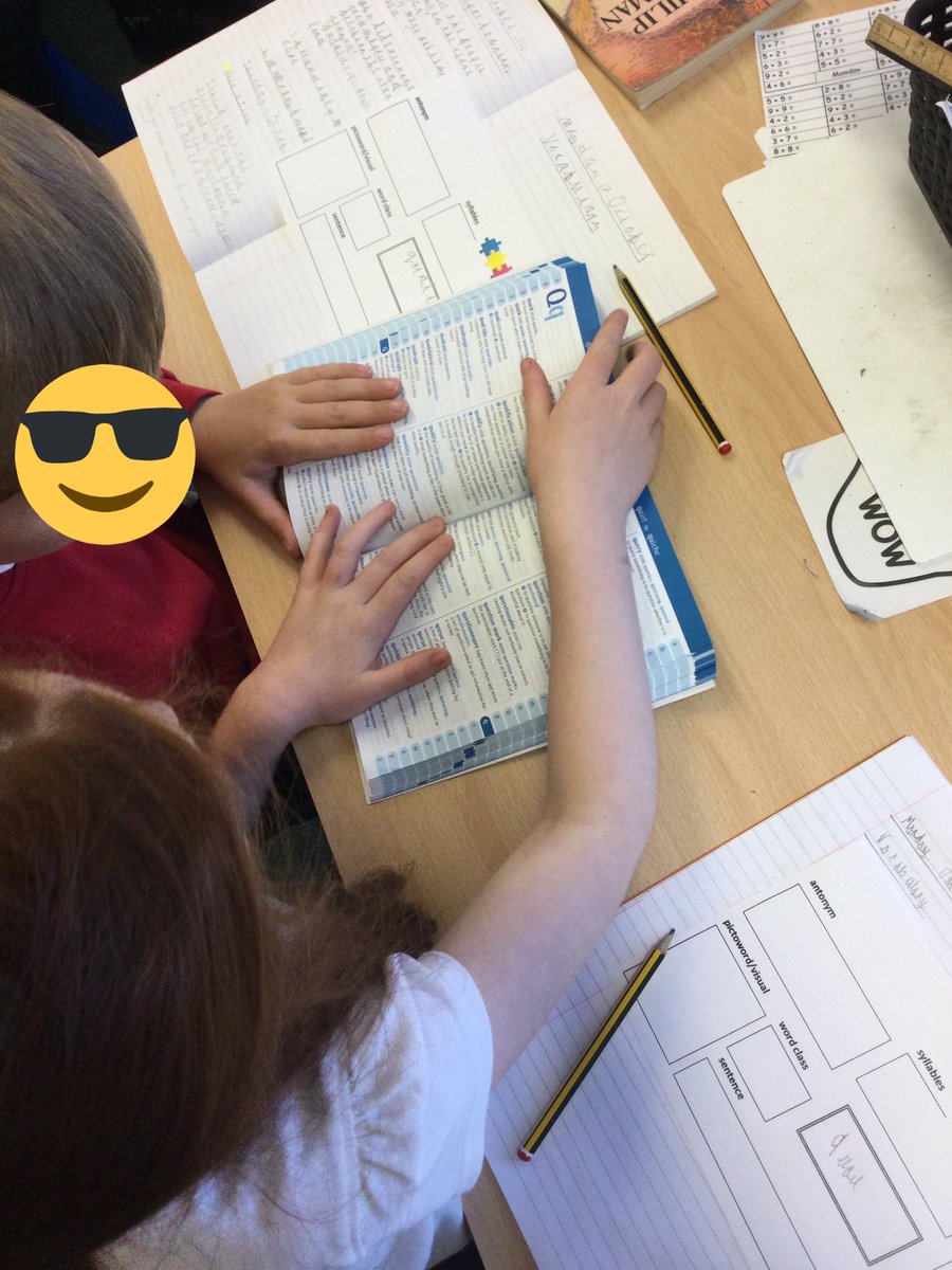 MD_Class3's tweet photo. Children used dictionaries to find the word ‘quail’ in our guided reading lesson. They also thought of some synonyms and antonyms for this word 👍🏻 
@MD_Class3 @MillDamSchool #MDreading https://t.co/O5zYr9IQdw