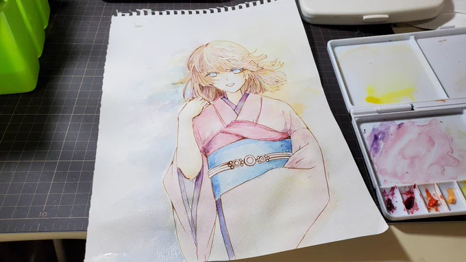 #透明水彩 