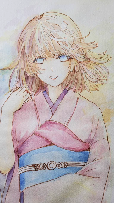 #透明水彩 