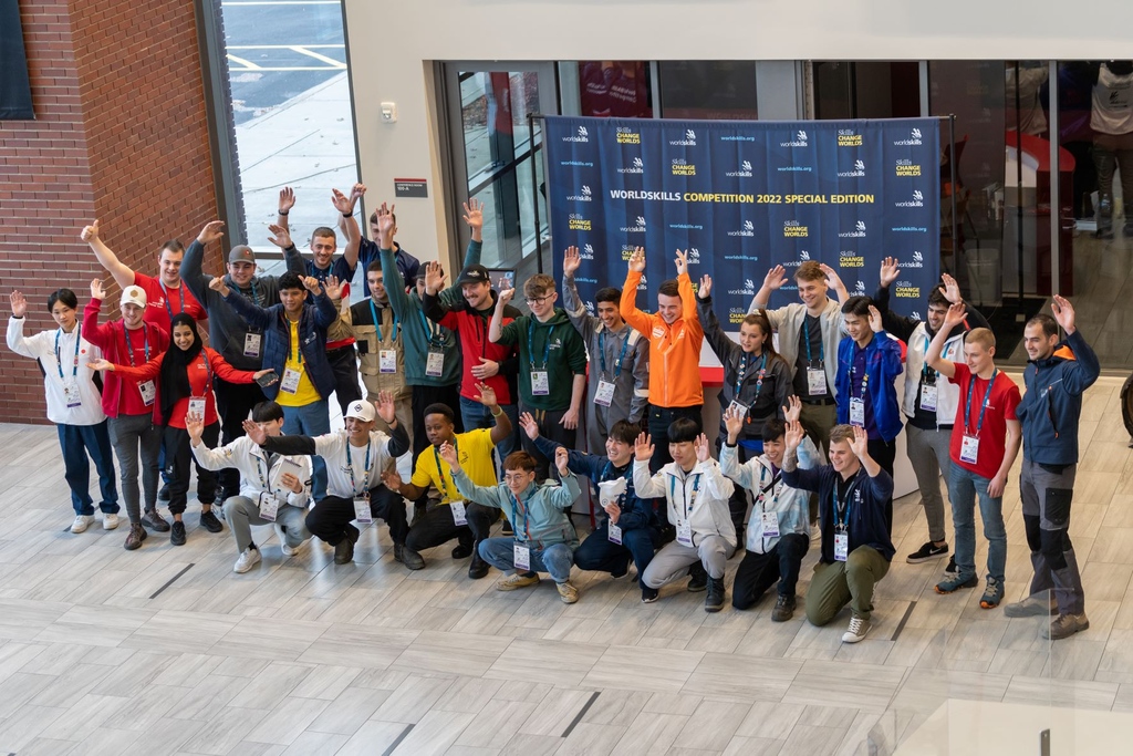 The competitors are ready for #WorldSkills22! Good luck to everyone this week; you truly are the best of the best! #WorldSkills #LEbest #SkillsChangeWorlds #WeldRed #WeldRedNation