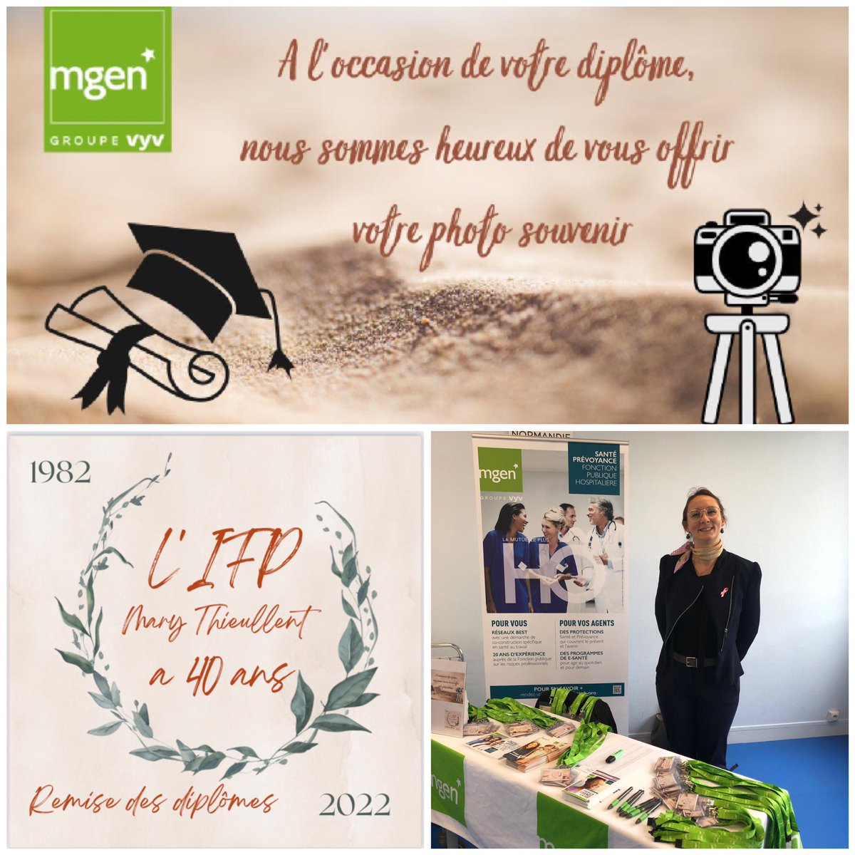 mgen_76's tweet photo. 👨🏻‍🎓🧑🏼‍🎓👩‍🎓Aujourd’hui @mgen_76 est fière de participer à la remise de diplôme des infirmières et infirmiers de IFSI Mary Thieullent @HopitalduHavre  Bravo  à toutes et tous !👏👏👏 @groupe_mgen la mutuelle santé prévoyance des agents de la Fonction publique hospitalière 🏨 https://t.co/Mjmv36adfh