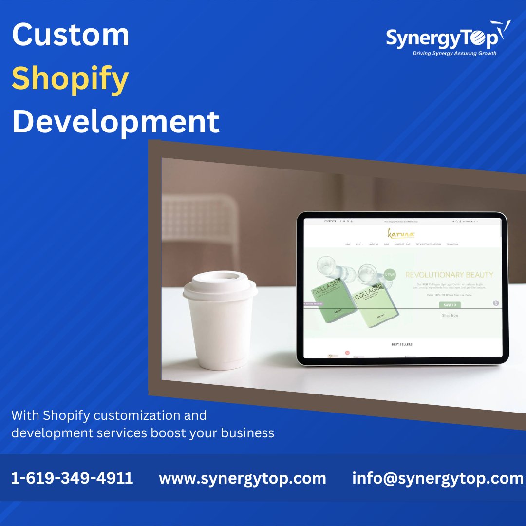 SynergyTopUSA's tweet photo. Check out how #SynergyTop carried out #Shopify customization for Karuna Skin and helped them achieve the desired results in our detailed #Casestudy https://t.co/0XHB5qJeMt
#shopifydevelopment #ecommercedevelopment #customshopifydevelopment @Shopify @_100DaysOfCode #smallbusiness https://t.co/zWNCy9FHqm