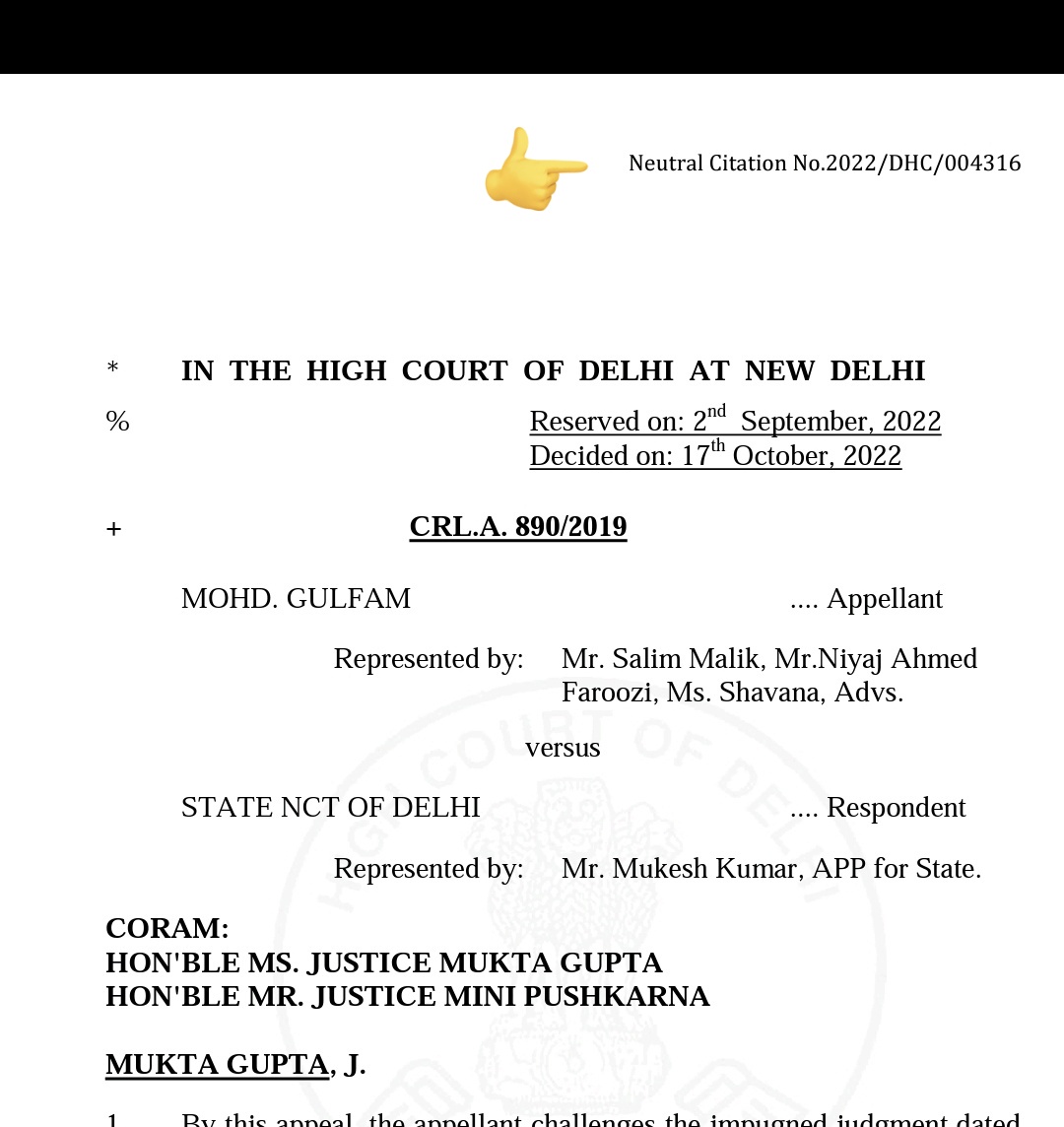 In terms of the High Court of Delhi's circular, its judgments now have a "unique neutral citation number".