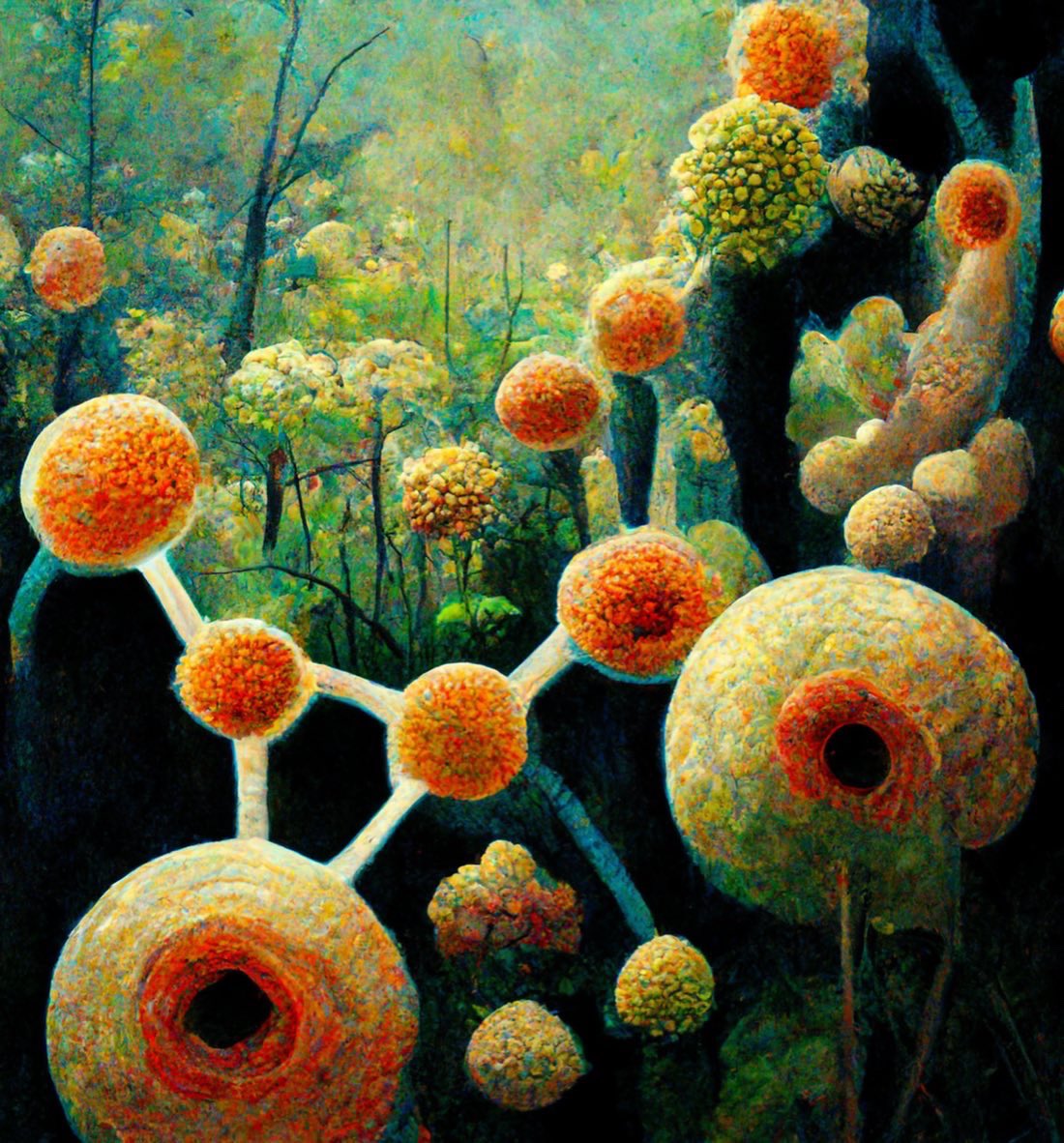 SciStoriespod's tweet photo. New episode is out! @UtpalSmart shares his adventures while sampling snakes around the world! Really cool music by Dr. Smart himself! 
AI prompt: molecular ecology, Impressionism @midjourney_ai https://t.co/7QXMvZDSb2