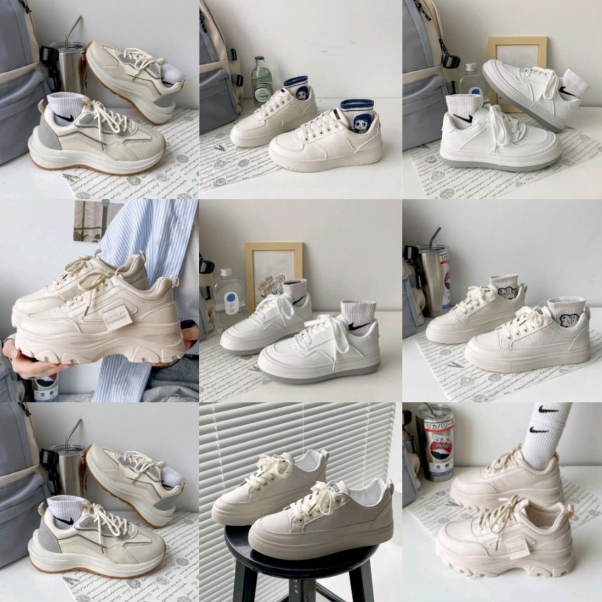 girlyhitz's tweet photo. rekomendasi white cream shoes☁️

—thread 

bangtan jaki we will wait for you nokia rest of my life army semoga 2025 voting editan pinggang wamil we trust you macbook sarah le sserafim itzy ipad soyeon sepatu murah racun shopee senin malam #ForeverWithBTS #apobangpo https://t.co/Q7tGiwKx0t