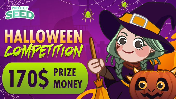 BitCapital7's tweet photo. 🎃 Hello 👋 Sri Lanka 🇱🇰 Fam! Halloween is around the corner! Show us your outfit&amp;Hold a Project Seed sign + #SEEDHalloween + #ProjectSeedToTheMoon 🚀🚀🚀 Rules can be asked here ⤵️ https://t.co/WANCDgZMJr 😀 @ProjectSeedGame #bnb #bnbchain #BSC #NFTCommunity #NFT #GameFi $shill https://t.co/zKuEloqVr1