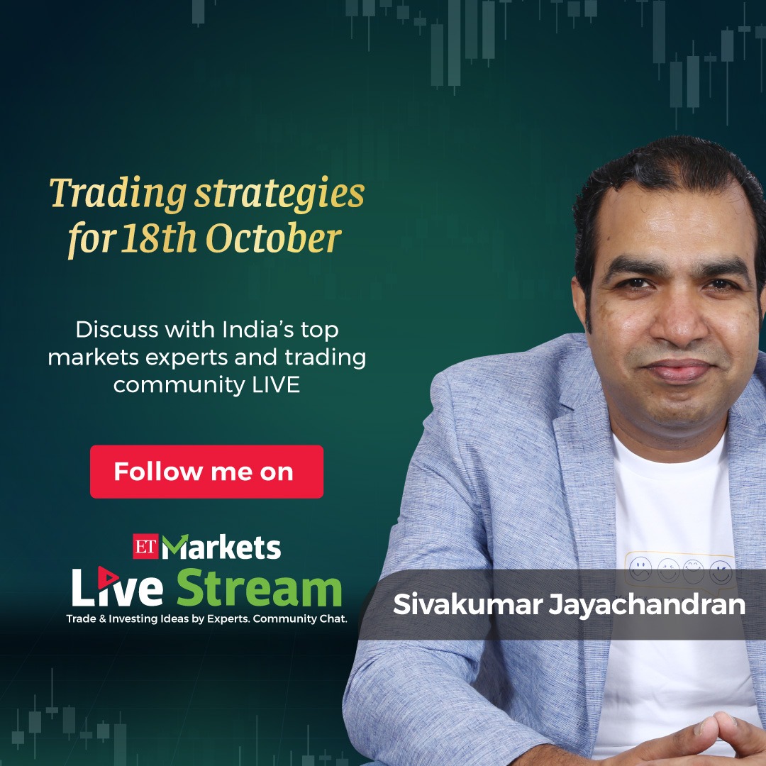 ETMarkets's tweet photo. https://t.co/1vgo8xbUhn

Sivakumar Jayachandran (@Justsiva123), Scalper, Founder &amp; CEO Oi Pulse, joins ET Markets Livestream to discuss 'Trading strategies for 18 October'

Click the above link to join the exclusive Live Session at 8 pm tonight https://t.co/qBgV3Ney8Q