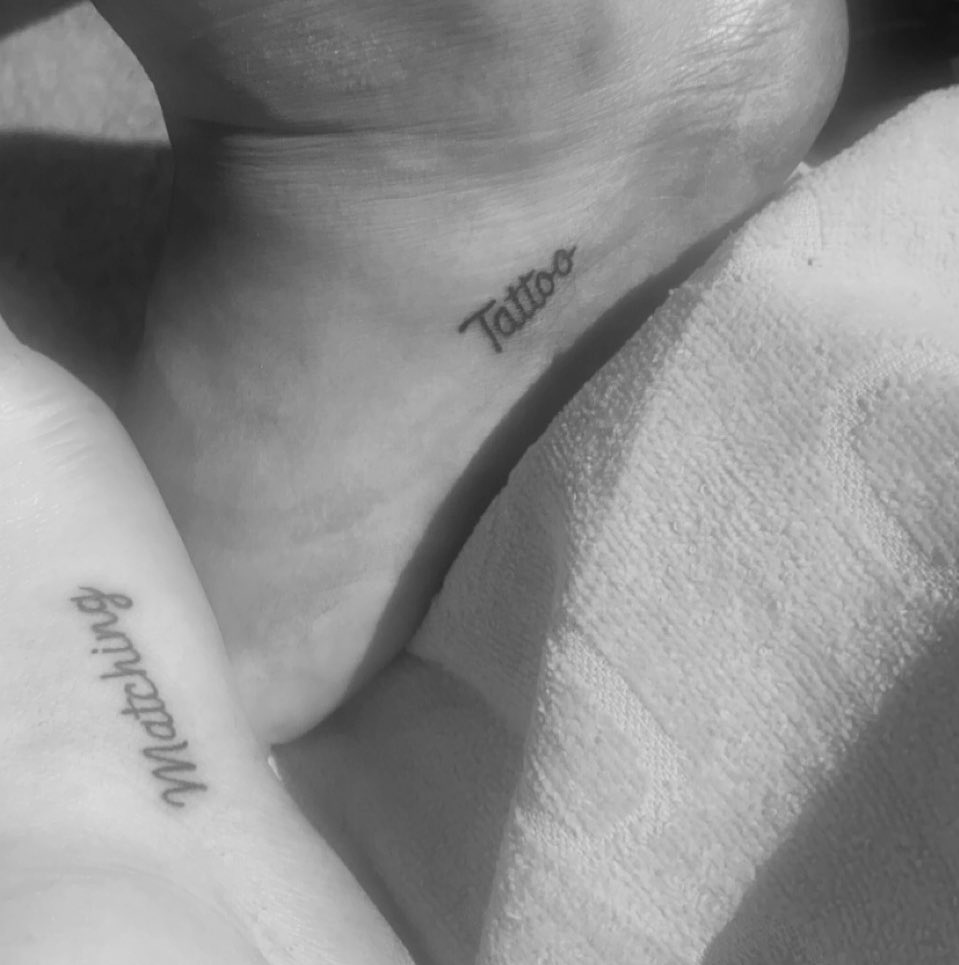 Me and mum got a wee bit drunk last night and got a matching tattoo 🤣🤣🤣🤣🤣