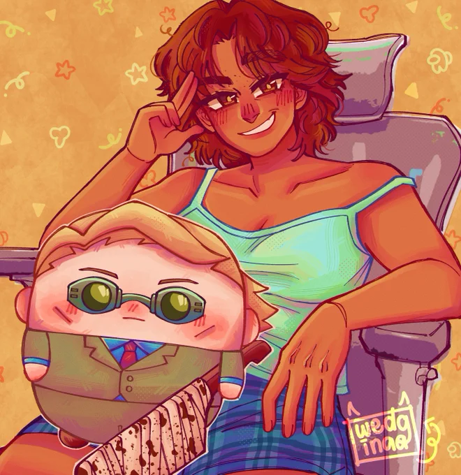was supposed to post this on my bday but so much happened  that time &amp; i wasnt able to finish this, but thank u so much for all d bday greetings, support and love yall give to me even tho im not so active atm here's to more more (un) finished &amp; self-indulgent art!!!  