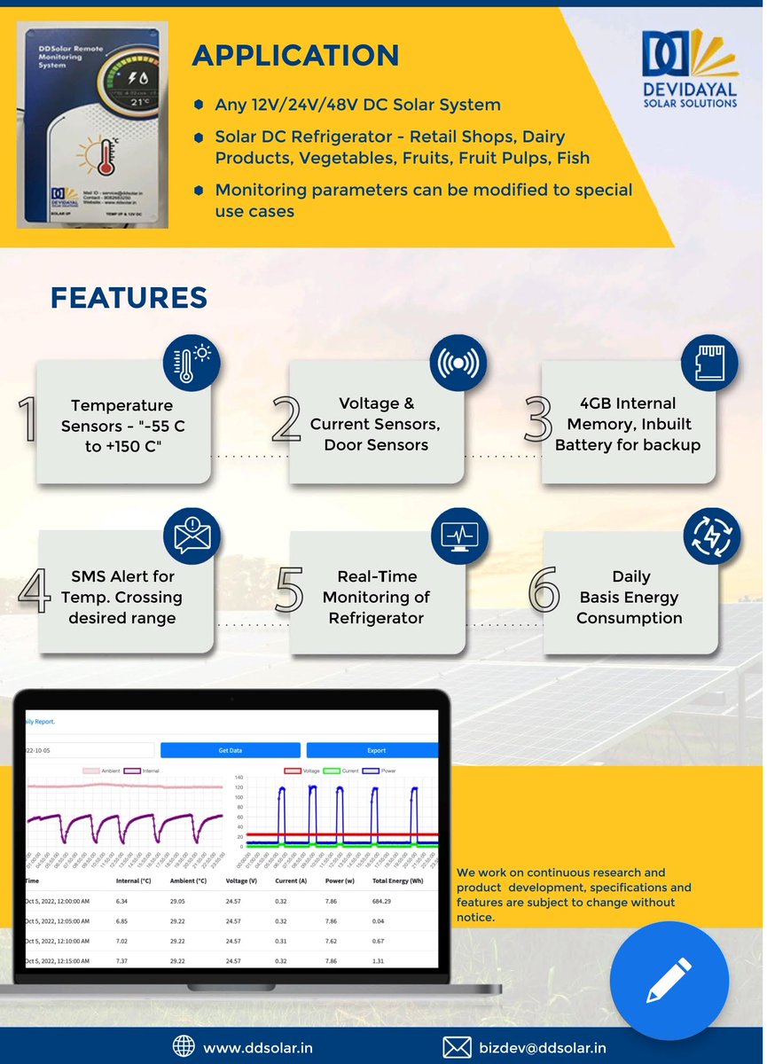 Tushar Devidayal (@tdevidayal) on Twitter photo Ask about our new Remote Monitoring System for your cold chain needs at the <a href="/GOGLAssociation/">GOGLA</a>
's #OffGridSolarForum in Kigali! E: bizdev@ddsolar.in Ask about our new Remote Monitoring System for your cold chain needs at the <a href="/GOGLAssociation/">GOGLA</a>
's #OffGridSolarForum in Kigali! E: bizdev@ddsolar.in