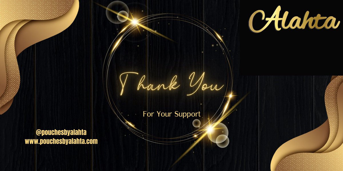 Having support is very important. That being said, thank you for every follow, like, comment, and purchase. You are appreciated ❤️

#supportsmallbusiness #womanownedbusiness #gratitude #pouchesbyalahta #entrepreneur #pouches