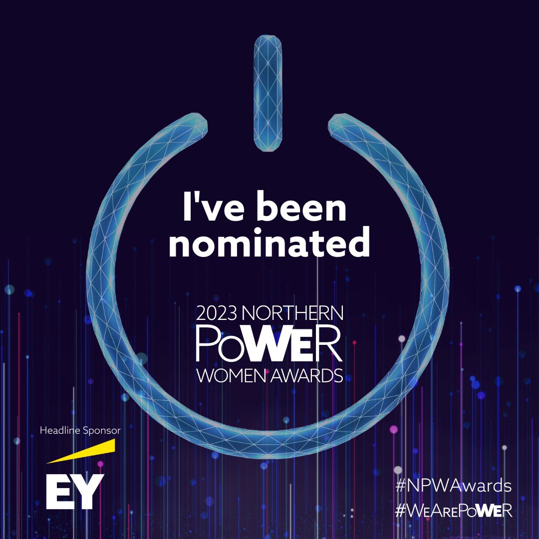 ✨Delighted to learn I’ve been nominated for the 2023 Northern Power Women Awards @NorthPowerWomen northernpowerwomen.com ✨Europe’s Largest Celebration of Gender Equality! ✨Honoured & humbled by this nomination. Thank you #NPWAwards #WeArePower 🙏✨💕🌟@UniofNewcastle