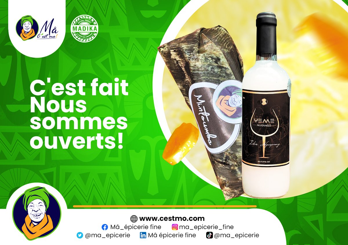 ma_epicerie's tweet photo. En fin la mère est là. Elle vous attends.
#Alimentation
#agriculture_bio
#épicerie_fine
#épicerie
#produitnaturel
#Produitfrais
#produitlocal
#produitdesaison
#produitbio
#agroalimentaire
#madeincameroun https://t.co/lM3AUeTwuk