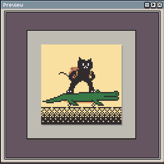 PWITHTHEONE's tweet photo. Hola ! GE from BKK. 

#wip - Cookin' on next chapter of
The Meow &amp; Croco 🐱🛹🐊
Pls. stay tune !

Happy Monday to you. - P1

#pixelart #P1P1XEL #SK8 https://t.co/oJFRkgtz2E