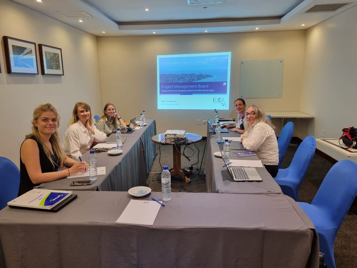LucyBiteete's tweet photo. Project management board meeting with the amazing #IDEA_Project ladies in #Maputo! First time we meet in person, but we feel like we have known each other forever.. #remotework #virtualteams #digitaltransformation #digitalinclusion #digitalrights #civilsociety #TeamEurope https://t.co/9r60abamT7