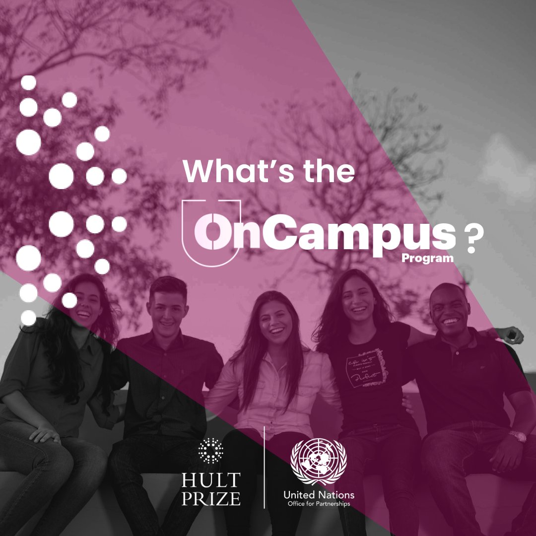 HultPrizeUoB's tweet photo. يعمل برنامج OnCampus كواحد من المراحل الأولى لمسابقة جائزة Hult السنوية التي تبلغ 1,000,000$ دولار أمريكي. ينظم الطلاب المتطوعون (المعروفون بإسم مدراء الحرم الجامعي) برامج تدريبية وفعاليات مجتمعية في جامعاتهم تركز على التحدي السنوي لمسابقة جائزة Hult. https://t.co/bSmgeVtcX5