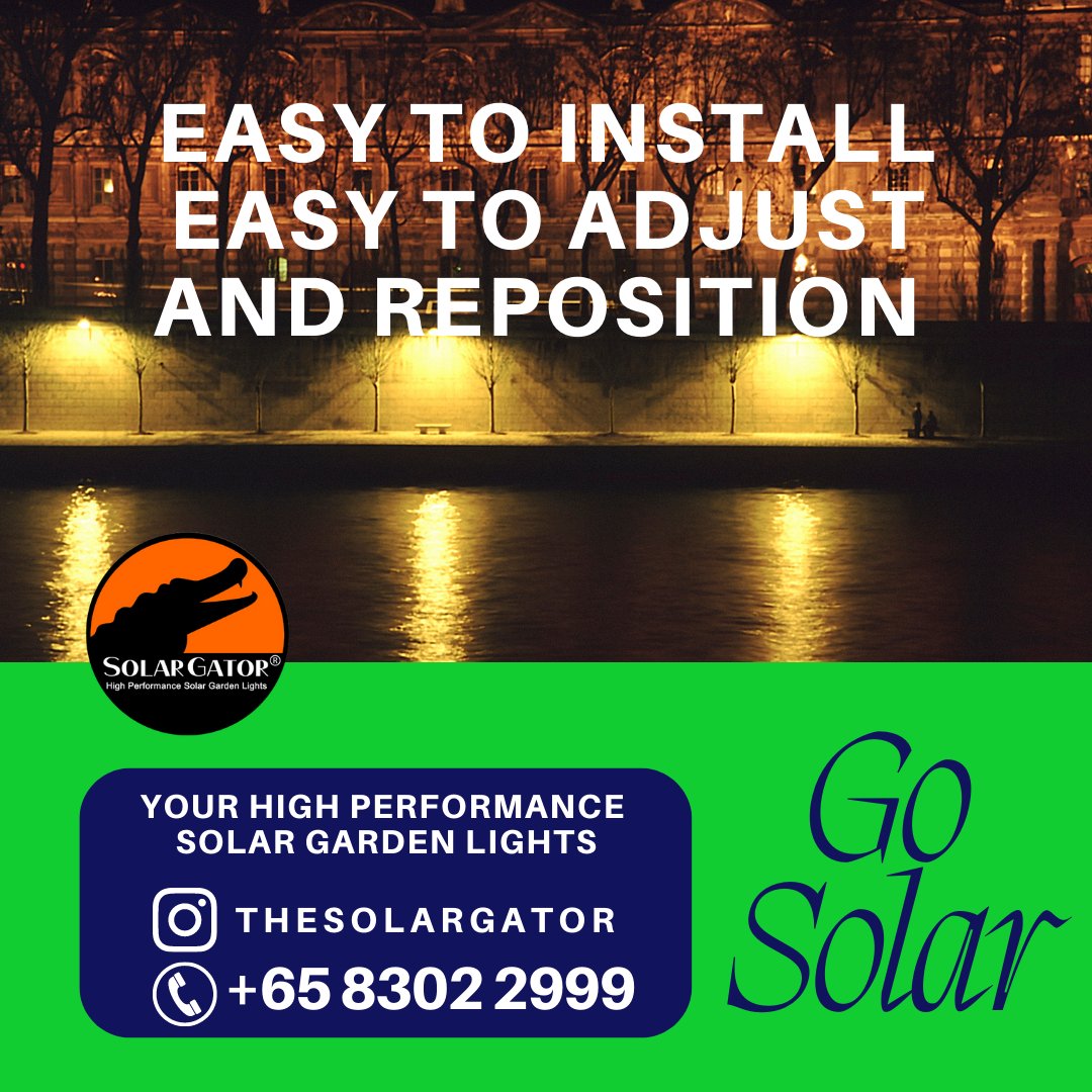 #solargators #solargator #GreenEnergyPlanet #greenenergygroup #greenenergy #savetheearthgogreen #singaporebranded #solarsingapore #solarpowered #solar #solargardenlamps #solargarden #solarpower #singaporebrands #singaporebrand  #solargardens #solargarden #SolarGardenLight