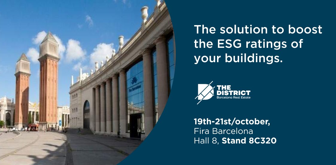 Join us at #TheDistrict2022 to meet the #ESG #technology and ODS criteria that will define the future of #RealEstate in Europe. Get your Alfred Smart business pass with the code WY882 on the link below bit.ly/3ScNqLL