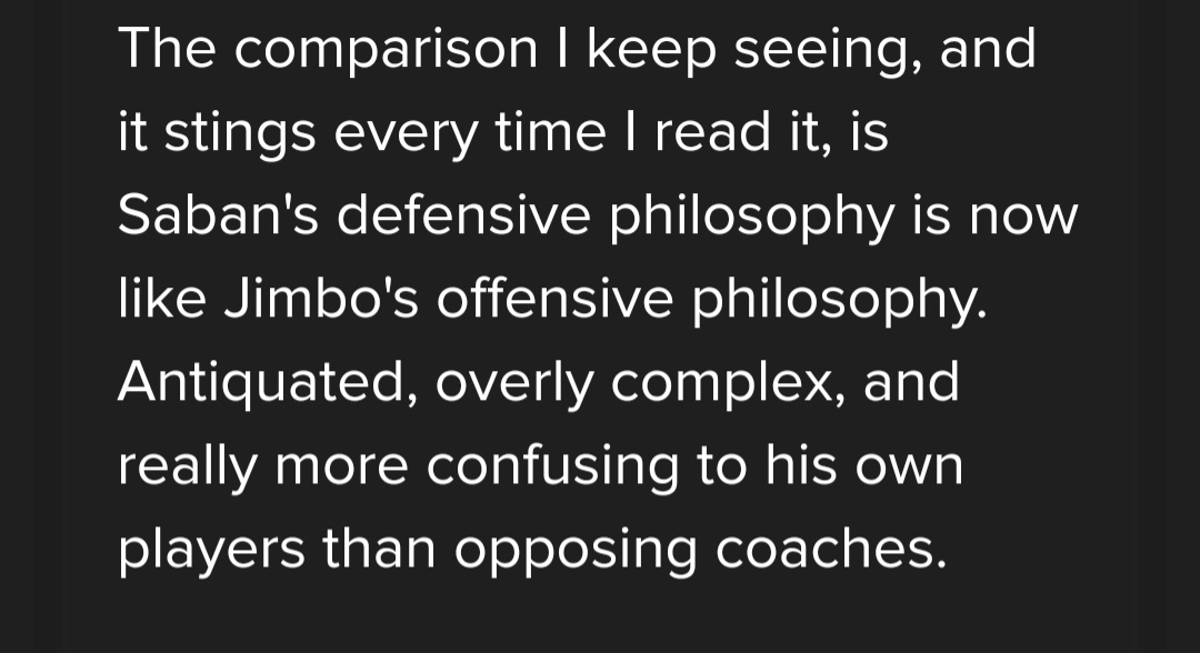 jbook™ on Twitter "The streets are saying Nick Saban defense is the equivalent of Jimbo Fisher