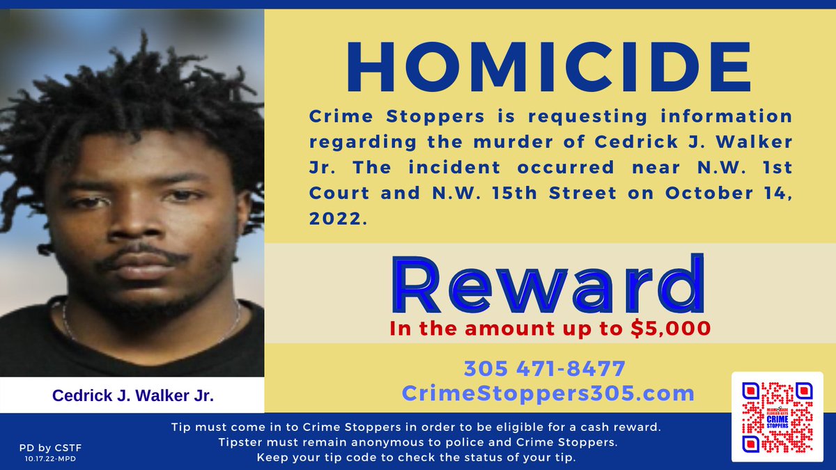 #Homicide #CedrickWalkerJr.