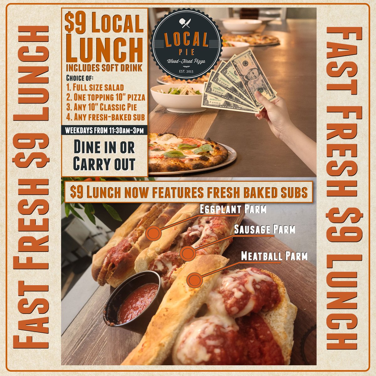 localpiebluff's tweet photo. Bring your business lunches to Local Pie to show your partners how you are fiscally responsible while having great taste! 

#bluffton #blufftonsc #loveblufftonsc #btown #localpie #pizza #eatlocal #supportlocal #woodfiredpizza #southcarolina #restaurant #cheapeats #mealdeal #lunch https://t.co/8QnoKAcL1H