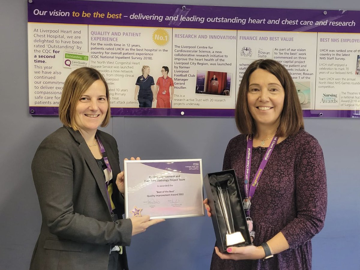 Lorrain04332208's tweet photo. Presented with the Best of the Best Improvement award today. Thank you so much to everyone who had a part in this 😊 @ImprovementLhch @LHCHFT @SimonRDodds #HCSE #QI https://t.co/fyftXExEfy