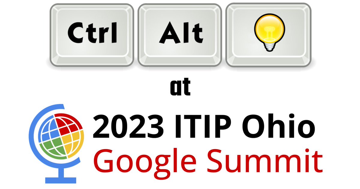 📢 I am so excited & honored to be selected as the keynote presenter for the 2023 ITIP Ohio Google Summit to be held May 16-17 in Sandusky OH! ✅ Get all the details here: controlaltachieve.com/2022/10/join-m… 💡 Hope to learn with you there! #ITIP2023 #ControlAltAchieve #GoogleEDU #edtech