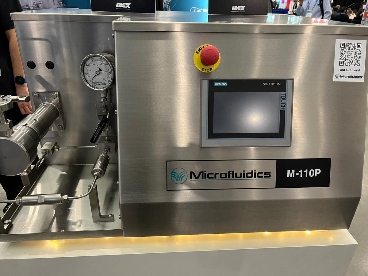 Day 1 of #AAPS #PHARMSCI360 is underway! 

Our M110P #Microfluidizer® is on display at Booth 529 and we are available to answer all of your questions! 

Learn why #pharmaceutical companies trust Microfluidics for their nanotechnology solutions.

hubs.la/Q01pX7060