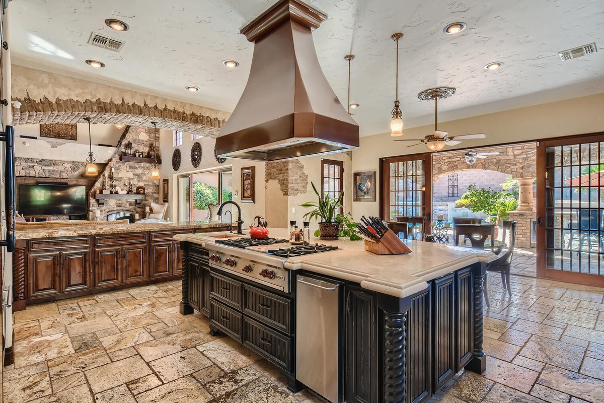 With a spectacular backdrop of the Spring Mountains looming majestically behind, this custom-built home in Las Vegas will capture the eyes and hearts of those looking for that something special. Offered at $2,300,000, represented by <a href="/LamonteJill/">Jill Lamonte</a> of <a href="/BHHSNV/">BHHS NV Properties</a> bit.ly/3SVpVbx