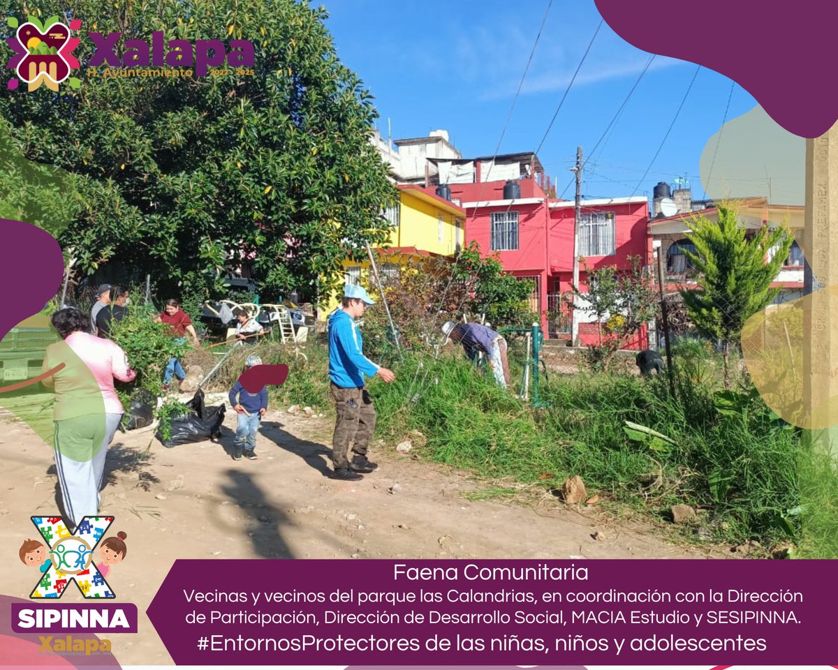 SipinnaXalapa's tweet photo. MACIA Estudio, realizamos una faena, dónde la participación infantil fue pieza clave para promover un #EntornoProtector de las niñas, niños y adolescentes. 
Con vinculación ciudadana, #TrabajoYTransparencia, por sus derechos, #SIPINNAXalapa. @AytoXalapa https://t.co/FhoKLRHJ1u