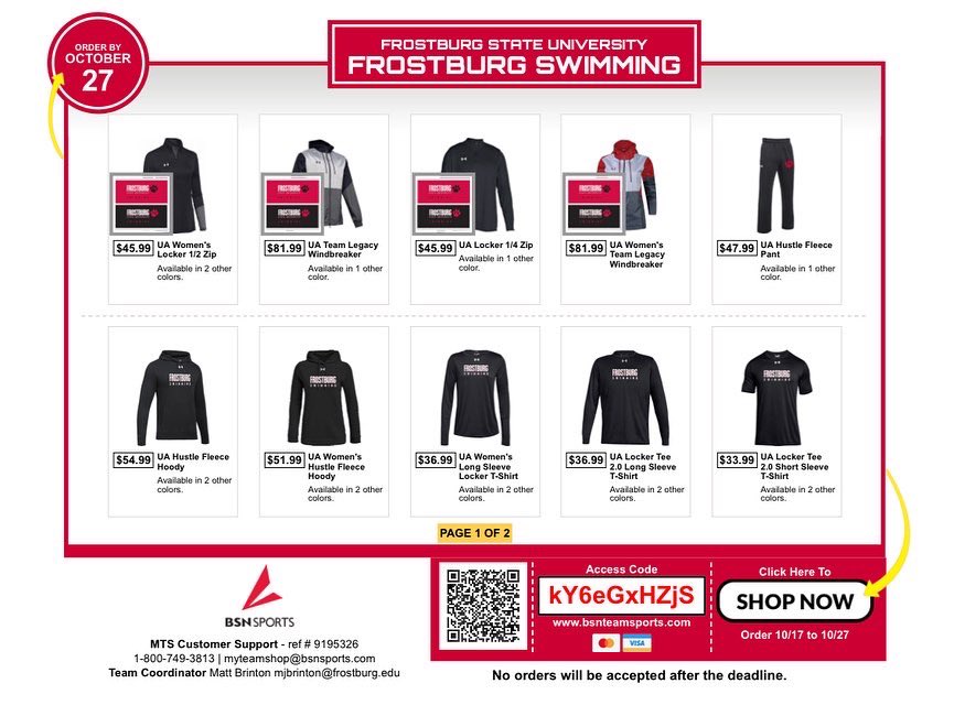 Our team store is officially ✨LIVE✨

Store is open for 10 days only, so get your spirit wear orders in soon! A great holiday gift option for the BEST Bobcat fans!!!

🔗: bit.ly/3S6iJIf

#BobcatPride