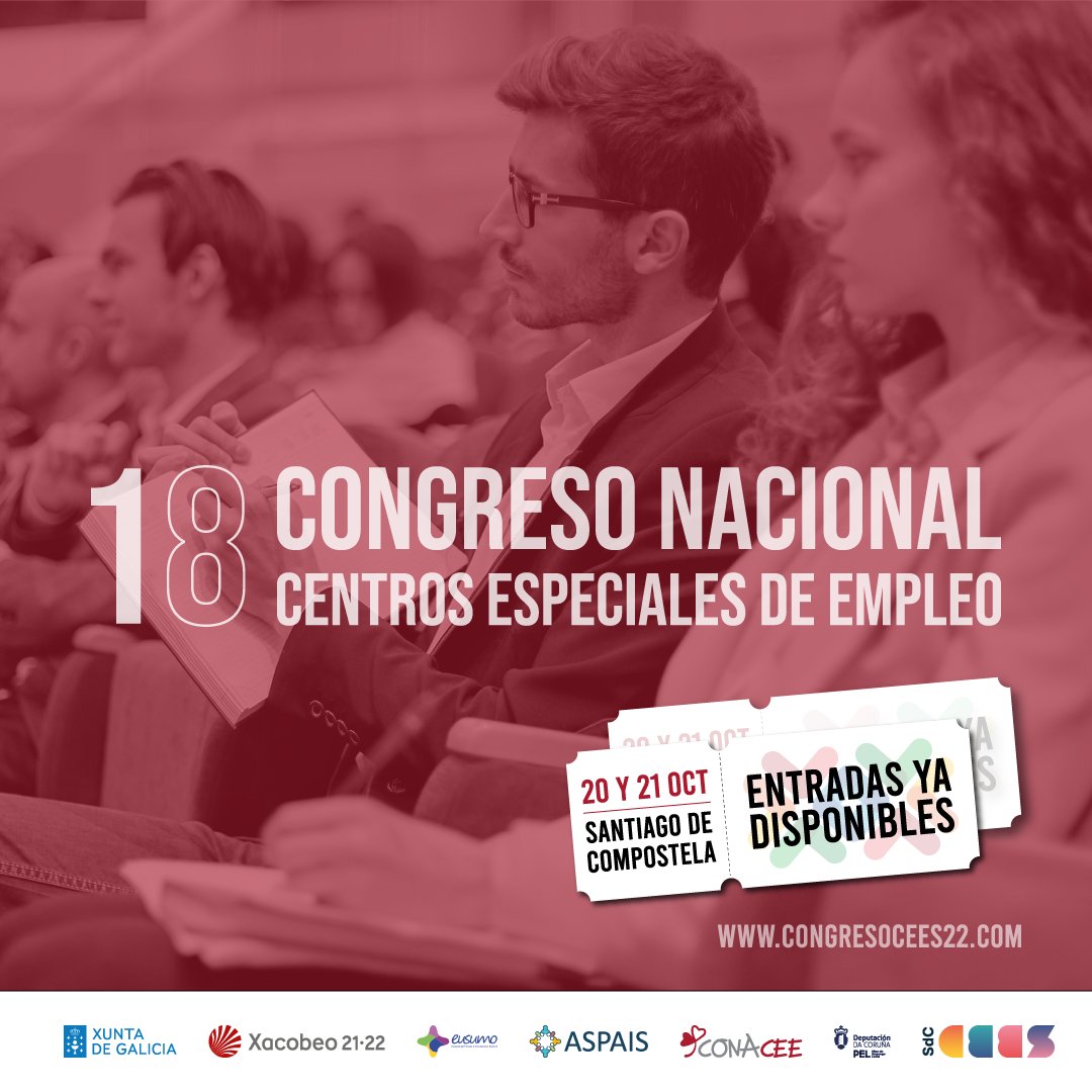 congresocees22's tweet photo. Solo faltan 3 días para la celebración del #𝗖𝗢𝗡𝗚𝗥𝗘𝗦𝗢 𝗡𝗔𝗖𝗜𝗢𝗡𝗔𝗟 𝗗𝗘 𝗖𝗘𝗡𝗧𝗥𝗢𝗦 𝗘𝗦𝗣𝗘𝗖𝗜𝗔𝗟𝗘𝗦 𝗗𝗘 𝗘𝗠𝗣𝗟𝗘𝗢. ¡Toma nota!⁣
⁣
📅 𝟮𝟬 𝘆 𝟮𝟭 𝗗𝗘 𝗢𝗖𝗧𝗨𝗕𝗥𝗘
📍𝗦𝗔𝗡𝗧𝗜𝗔𝗚𝗢 𝗗𝗘 𝗖𝗢𝗠𝗣𝗢𝗦𝗧𝗘𝗟𝗔⁣

🎟️Más info en👇
https://t.co/VaryiqPCgp https://t.co/S5z6K9FHnV