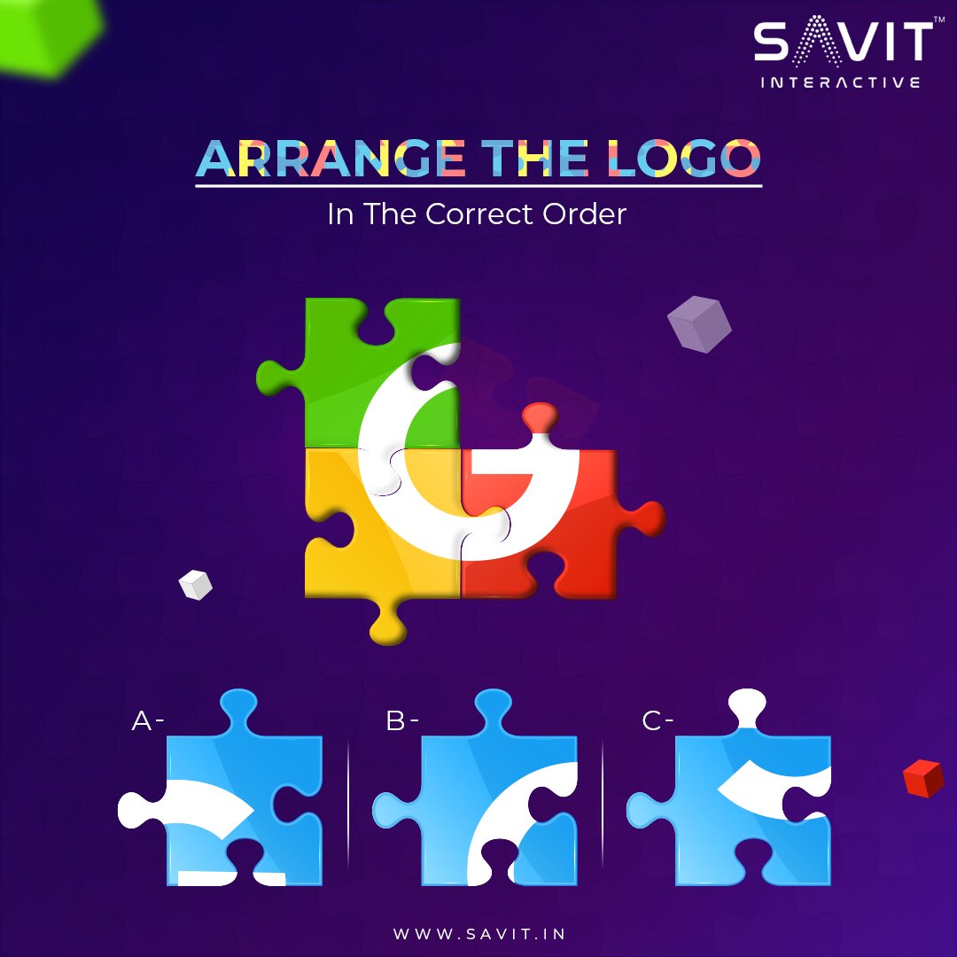 SavitIndia's tweet photo. 🧩 Puzzle Time
Guess the correct block in the comment section below
#SavitInteractive #DigitalAgency #Grow #Build #Experience #DigitalMarketingAgency #PuzzleTime #Quiz #Arrange https://t.co/isVbX7YHti