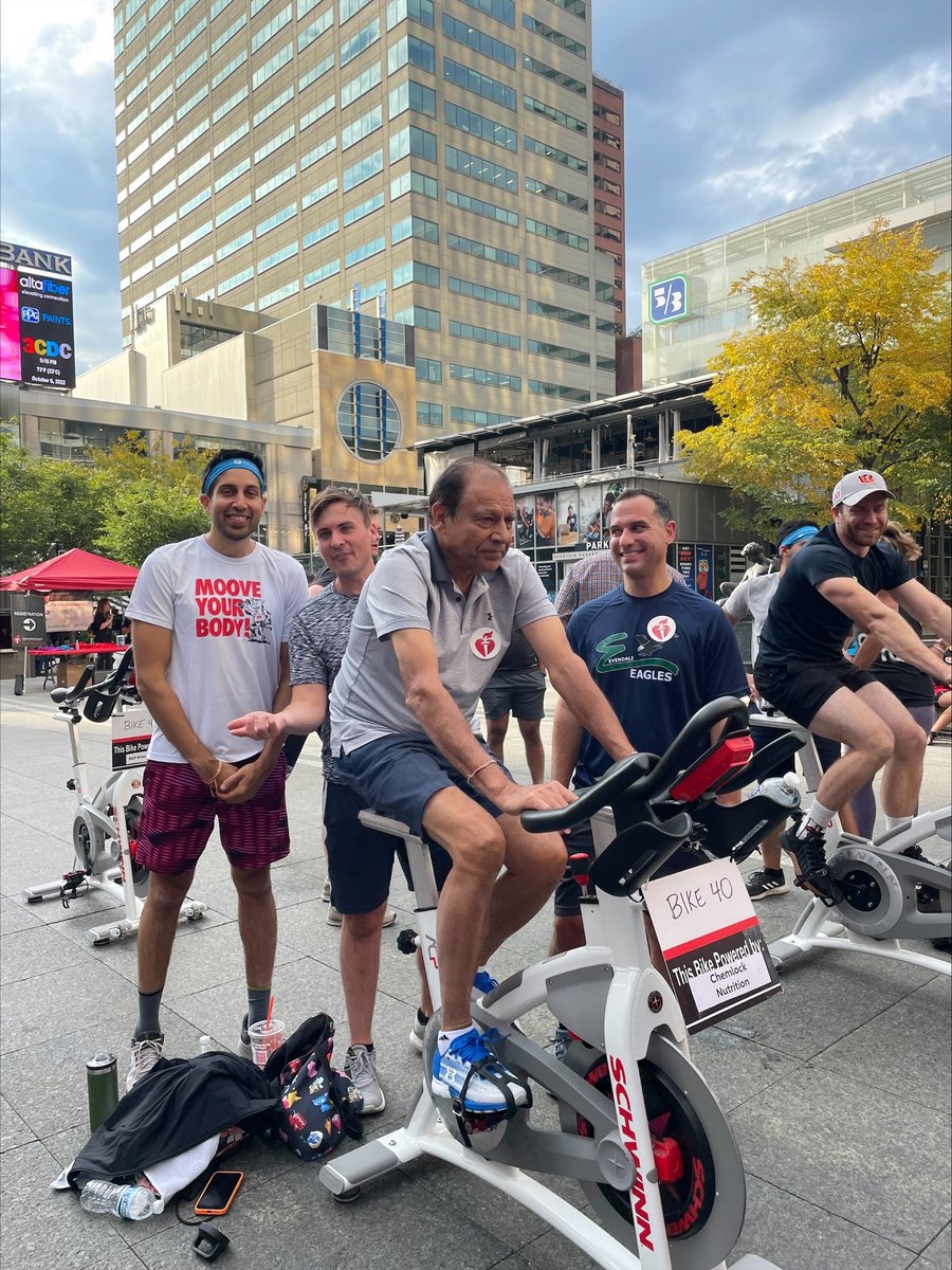 ChemlockN's tweet photo. Chemlock had a blast riding the bike at @American_Heart's  #CycleNation in #Cincinnati! Good fun for a good cause! https://t.co/YrRllnUEEd