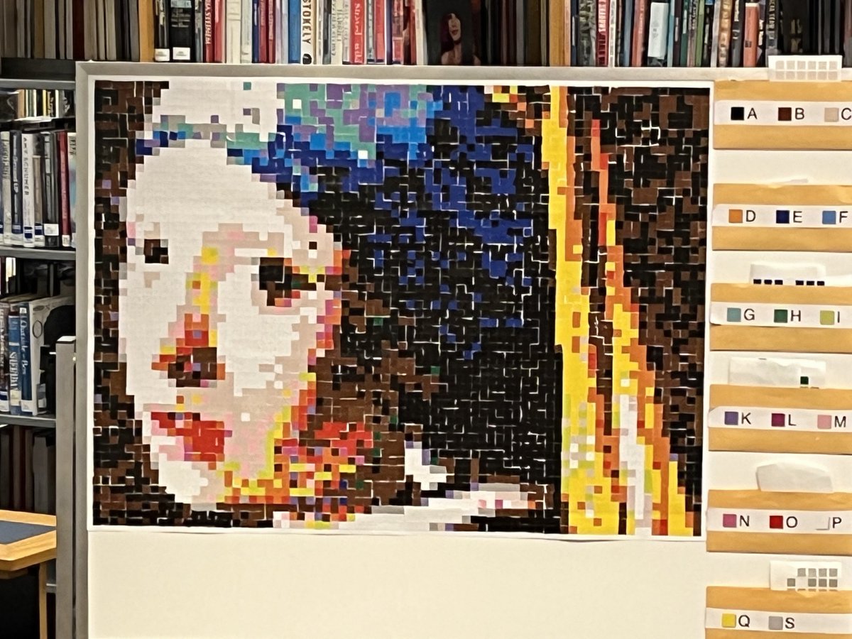 IHHSLibrary's tweet image. Indian Hills students do it again! Another great job creating collaborative art. #Wellness #ArtInTheLibrary #Collaboration ⁦@byStickTogether⁩