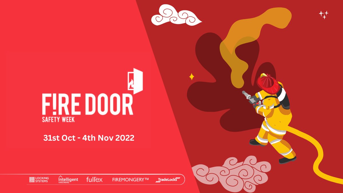IntellHardware's tweet photo. Fire Door Safety Week (FDSW) has been rescheduled to begin on the 31st of October 🎃

@UAP_Limited show our support every year to raise awareness for the importance of fire door safety 🔥

Learn more here 👉 https://t.co/h5GtPbArYL https://t.co/MCgUhtMRrQ