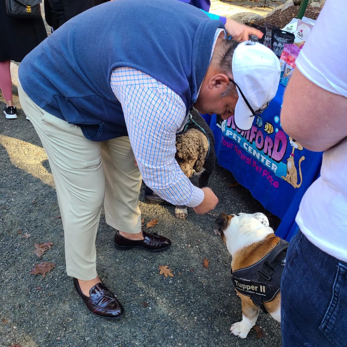 BryantTupper's tweet photo. Oh. My. DAWG! I had fun representing @bryantuniversity with President Gittell and others at the grand opening of the Smithfield Dog Park on Sunday morning. https://t.co/ZGgiP3c88a