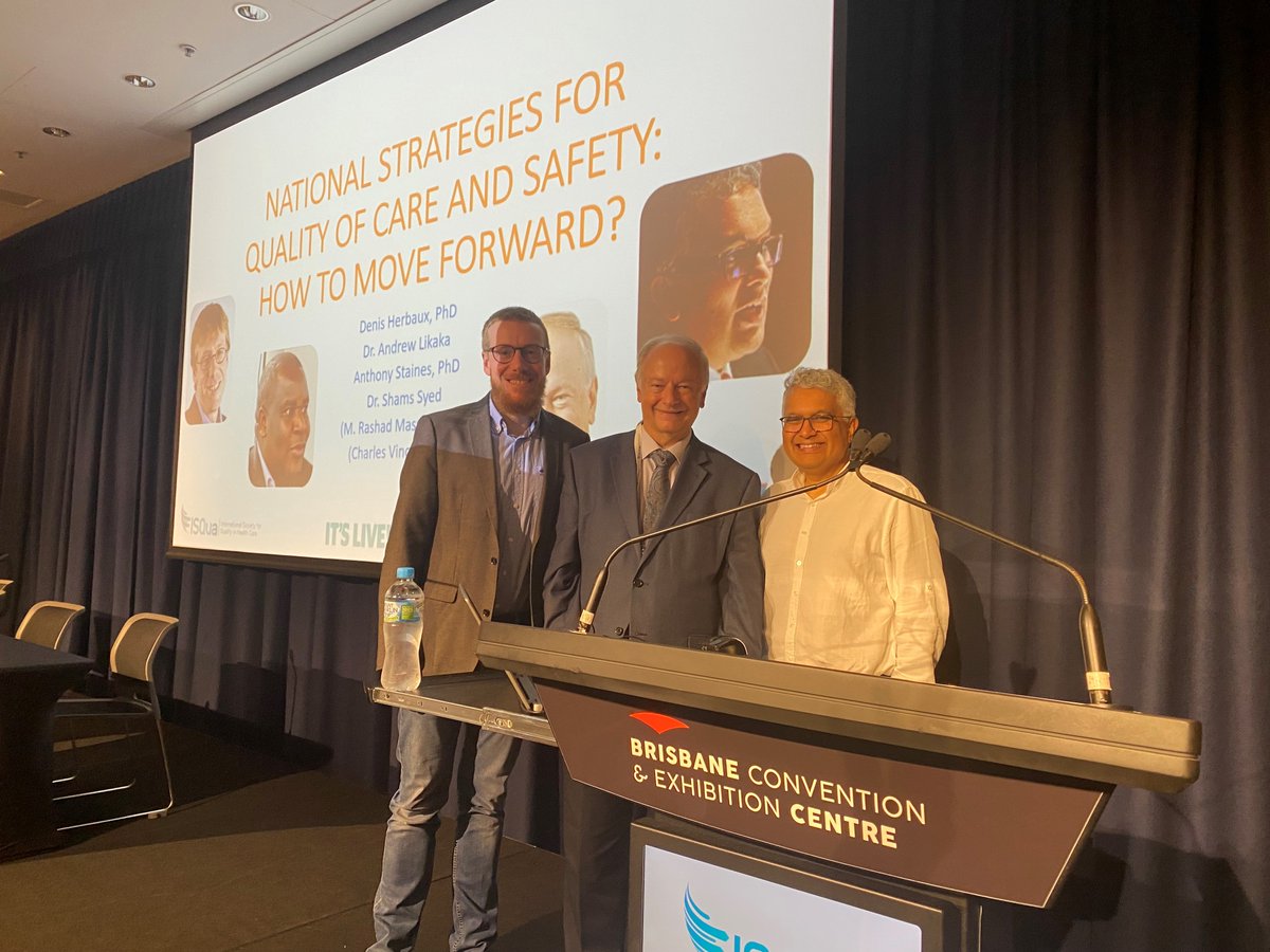 #ISQua2022 Great workshop with <a href="/AnthonyStaines/">Anthony Staines</a> <a href="/Shams_Syed/">Shams Syed</a>  on national strategies to improve quality, although we missed our colleagues <a href="/RashadMassoud/">M. Rashad Massoud, MD, MPH, FACP</a> <a href="/andrewlikaka88/">Andrew Likaka</a> 
<a href="/PAQSASBL/">PAQS</a>