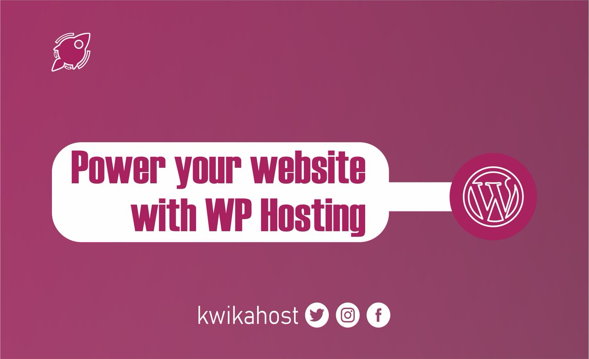 kwikahost's tweet photo. Power your website with WordPress Hosting!

https://t.co/eMCrpzTyls https://t.co/ONIgH4LCxB