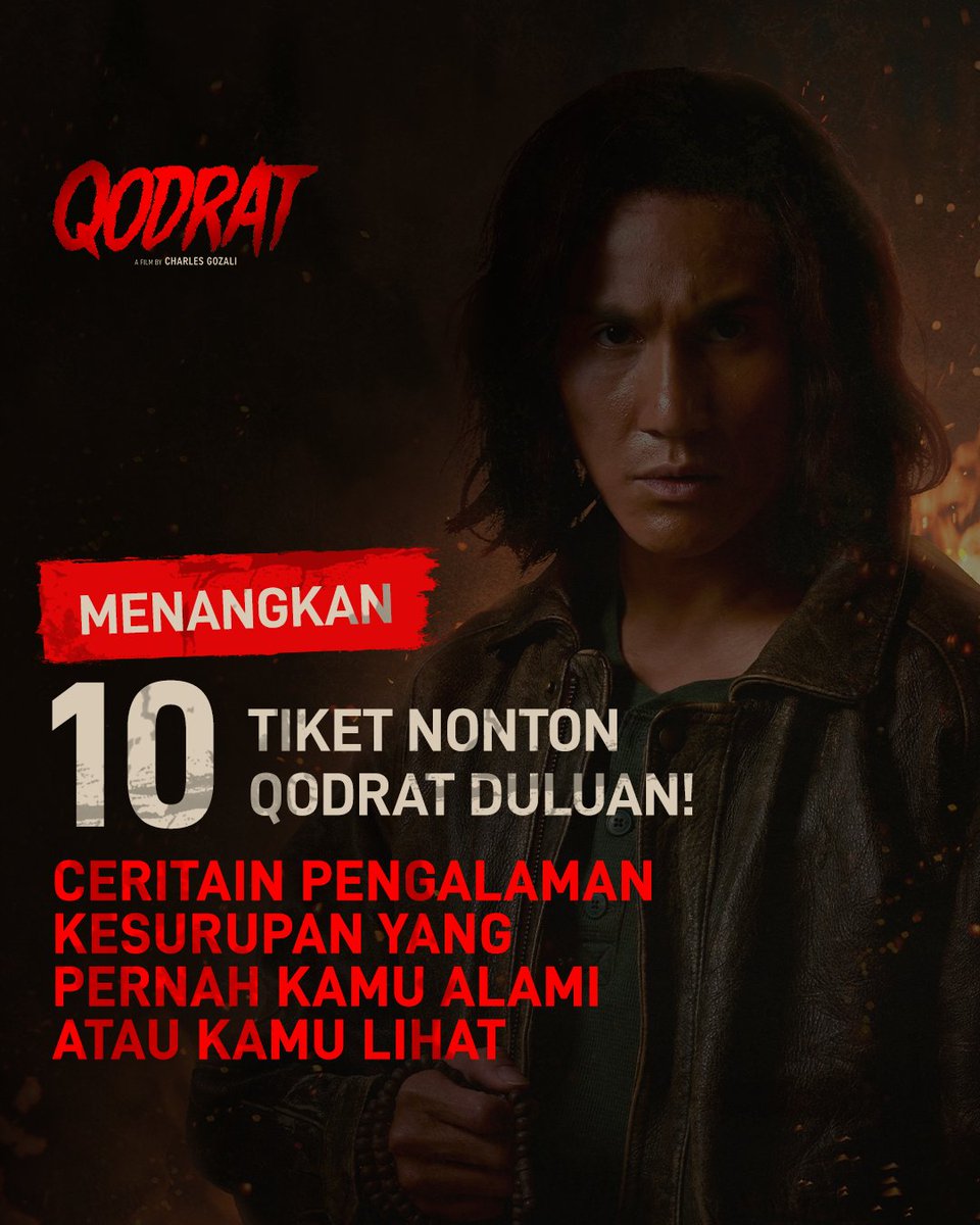 MAU NONTON DULUAN FILM QODRAT?

Ceritain di reply postingan ini ya

#NontonDuluanQodrat #Qodrat