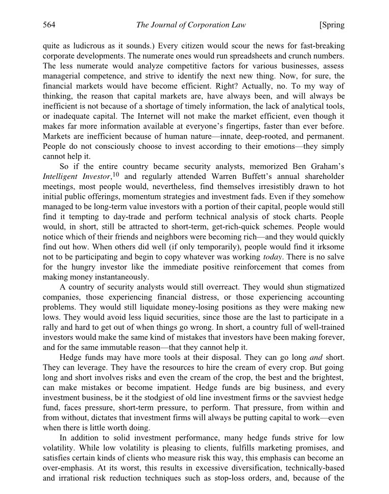 F_Compounders's tweet photo. Why Market Efficiency Does Not Exist by Seth Klarman. https://t.co/qgXrex9647