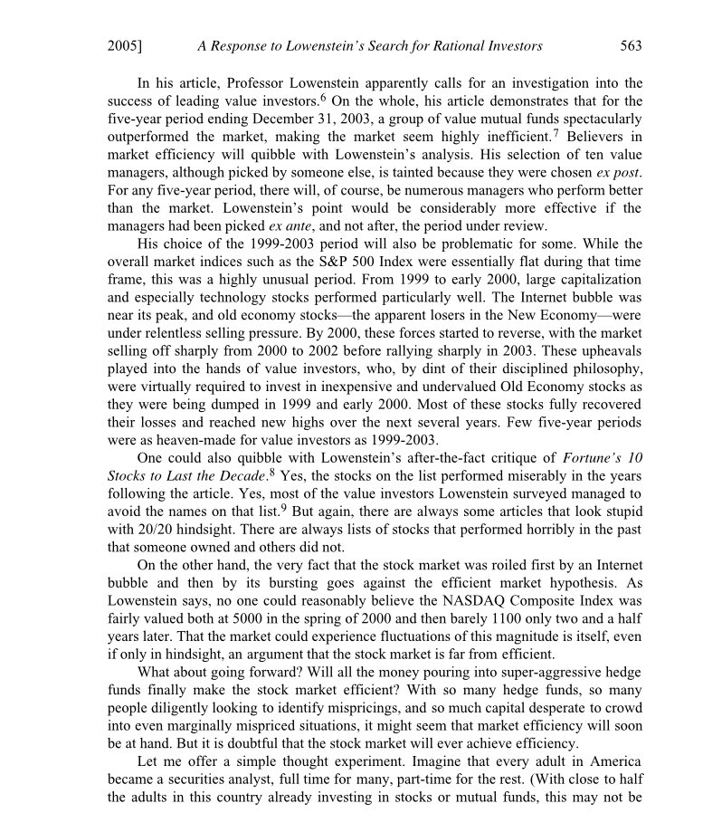 F_Compounders's tweet photo. Why Market Efficiency Does Not Exist by Seth Klarman. https://t.co/qgXrex9647