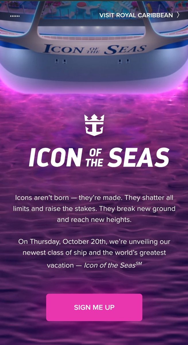 CrociereCurios1's tweet photo. Giorno 20 sarà svelata #IconOfTheSeas 
😍😍

https://t.co/DKTcvoKdi6 

 #royalcaribbean #royalcarribeangroup #royalcaribbeaninternational #CrownAndAnchor #perfectdayatcococay #royalcaribbeanespaña #royalcaribbeanuk #royalcaribbeancruise #royalcaribbeanitaly #loyaltoroyal https://t.co/BkkgTVEkh4