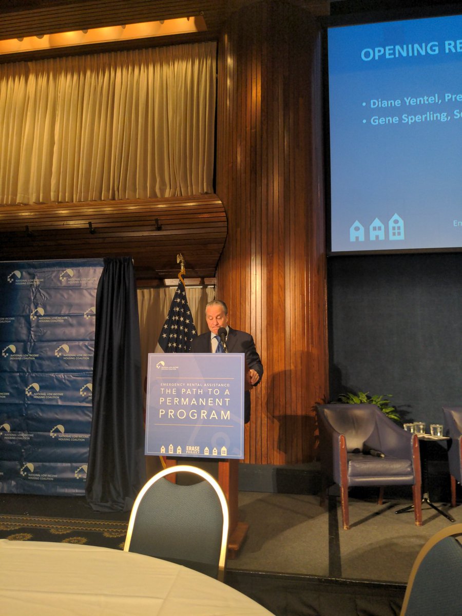 VictoriaBourret's tweet photo. Gene sperling, ERA convening @NLIHC https://t.co/3aPrDhzMAk