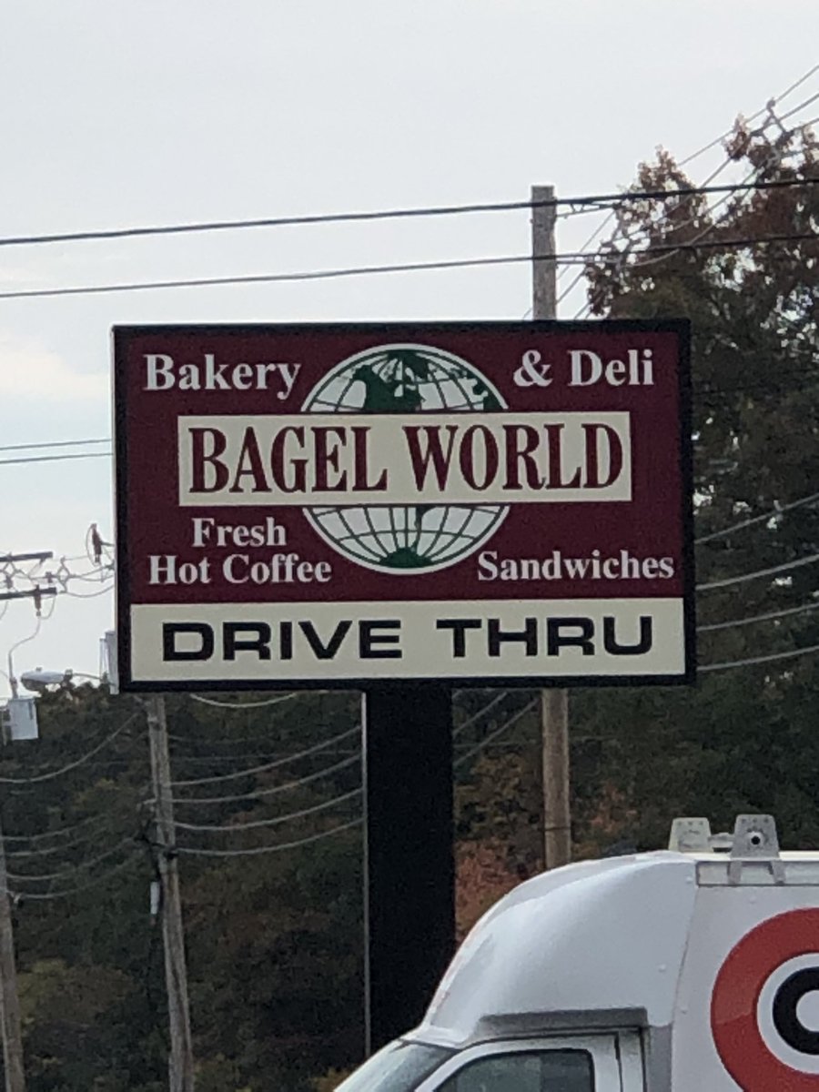 MHSRangerGolf's tweet photo. Next stop for #RangerGolf, fueling up at Bagel World. @methuensports https://t.co/nKc9FjrZ17