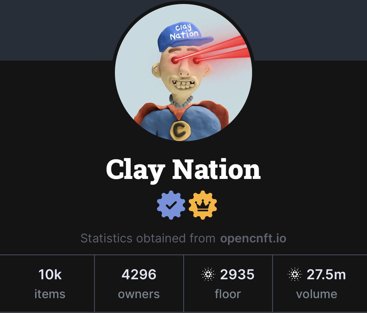 meta_clay's tweet photo. I love seeing holder numbers climb. These are exactly one month apart. Only 5% of collection is listed. @claymates #CNFT #NFT #CNFTCommunity https://t.co/dzYomXXpFo
