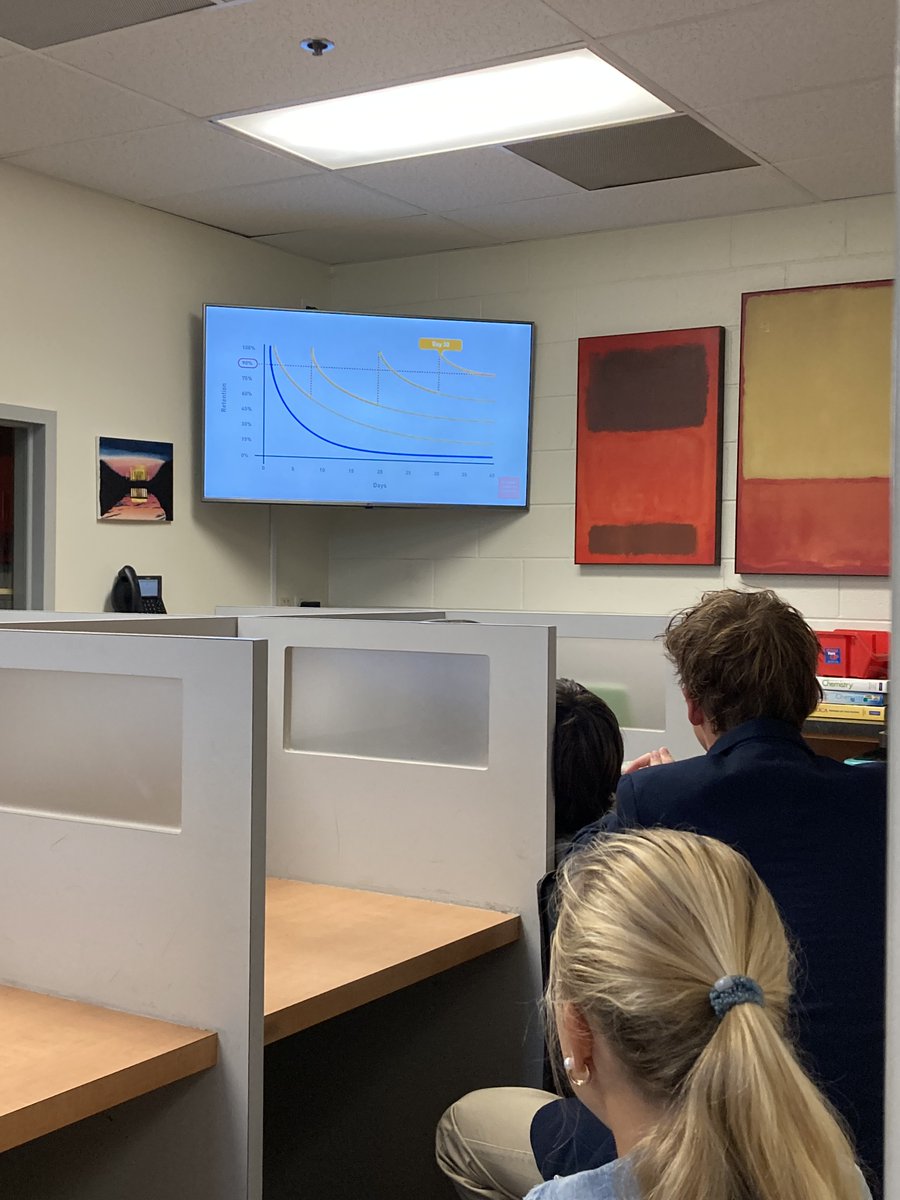 SSSASsaints's tweet photo. The Upper School Academic Center recently showed students a video called, "The Curve of Forgetting," which explains why it is easier to remember information that you access and practice with frequency. #AcademicCenter #SaintsSuccess #SaintsConnected https://t.co/jhfyVu97P4