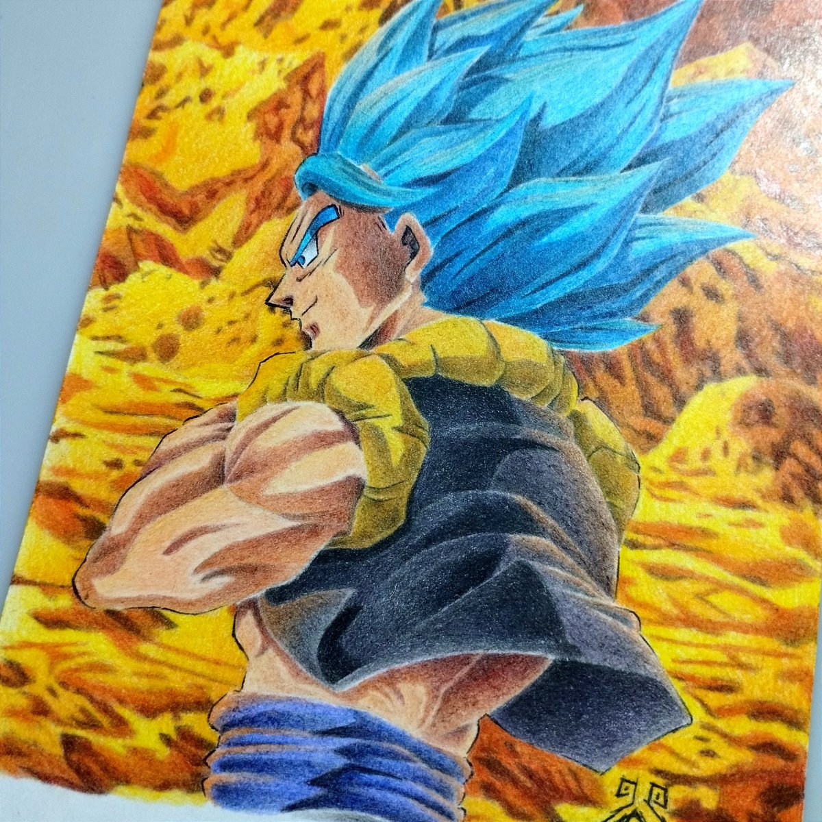 JhonartsC's tweet photo. Él no es ni  Goku ni Vegeta, es Gogeta💪🔥
(He is neither Goku nor Vegeta, He's Gogeta)
#dragonball #dragonballsuper #dragonballz #dragonballsuperbroly #db #dbz #dbsuper #dbs #goku #vegeta #gogeta #dragonballdrawing #anime #animedrawing #animeart #color #drawing #draw #art https://t.co/SiqtjTB8lo