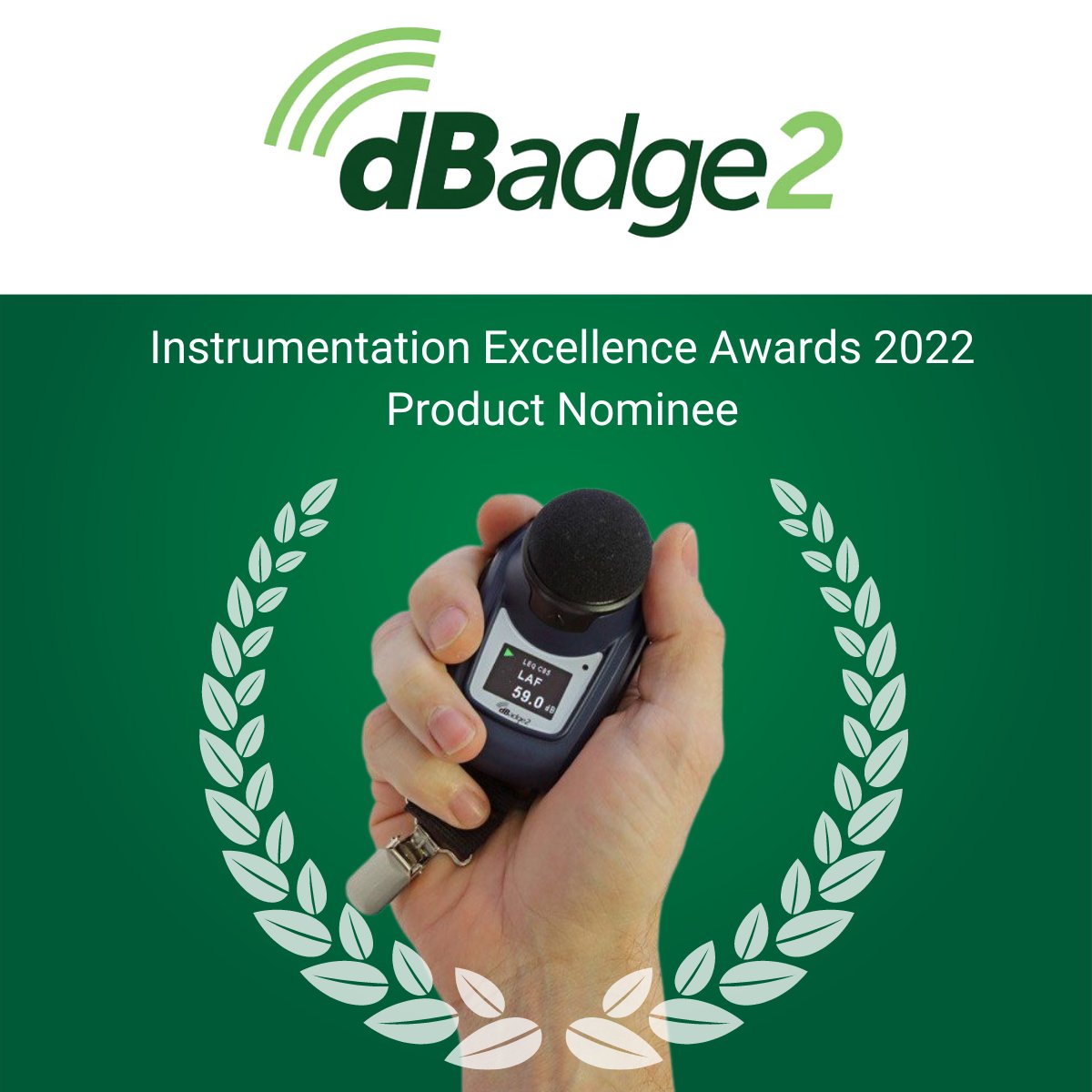 We are excited to announce that Casella's dBadge2 Noise Dosimeter has been nominated for the Instrumentation Excellence Awards 2022. We are very proud to be a finalist for this year's awards! instrumentationawards.co.uk/finalists/