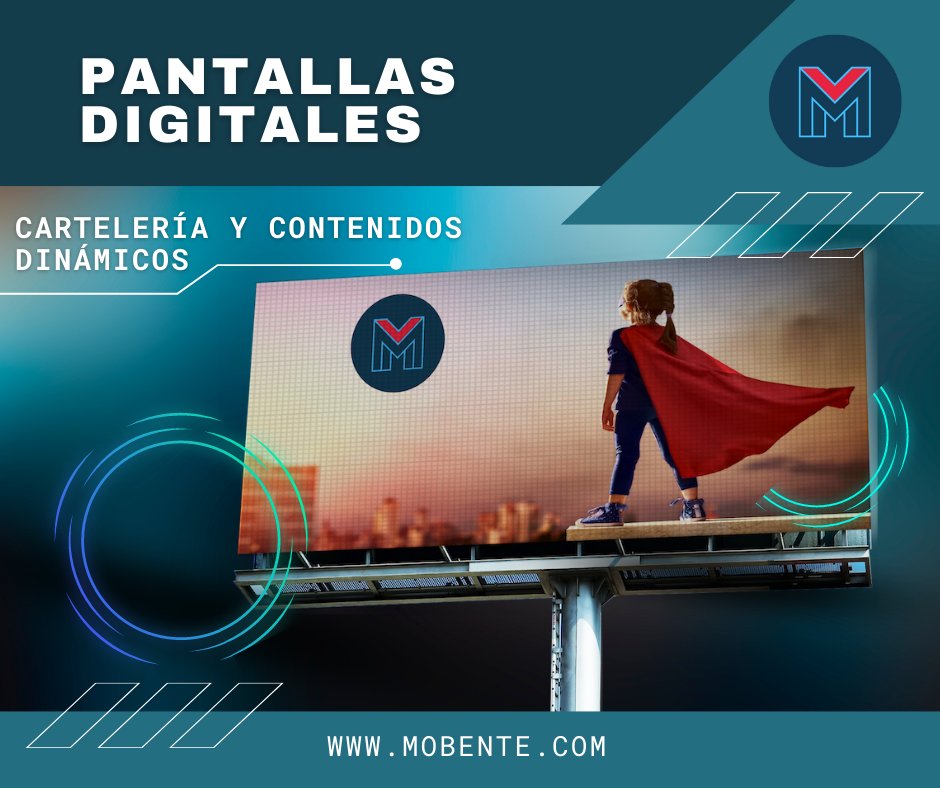 mobente's tweet photo. Gracias al marketing dinámico podrás captar más clientes. Te ayudamos a crear campañas de alto impacto visual que atraen su atención y te aseguran un rápido retorno de la inversión.
#innovacion #pantallas #digital #industria4.0 #mobente #kitdigital #tecnologia https://t.co/9uwaGw8a9c